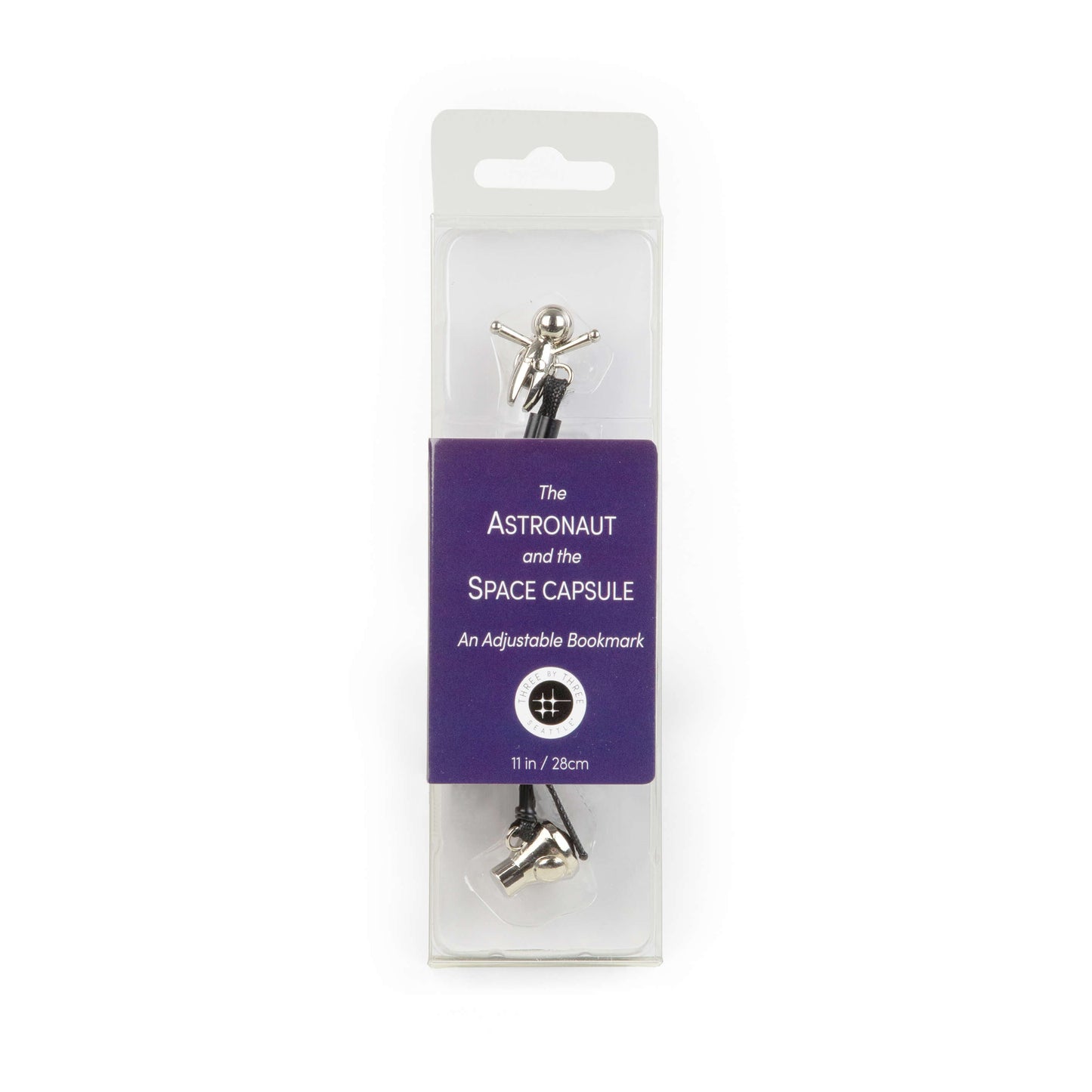 HOOG Astronaut and Space Capsule Adjustable Metal Charm Bookmark - Page Marker for Books & Journals