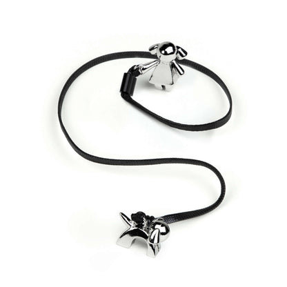 HOOG Girl and Dog Adjustable Metal Charm Bookmark - Page Marker for Books & Journals