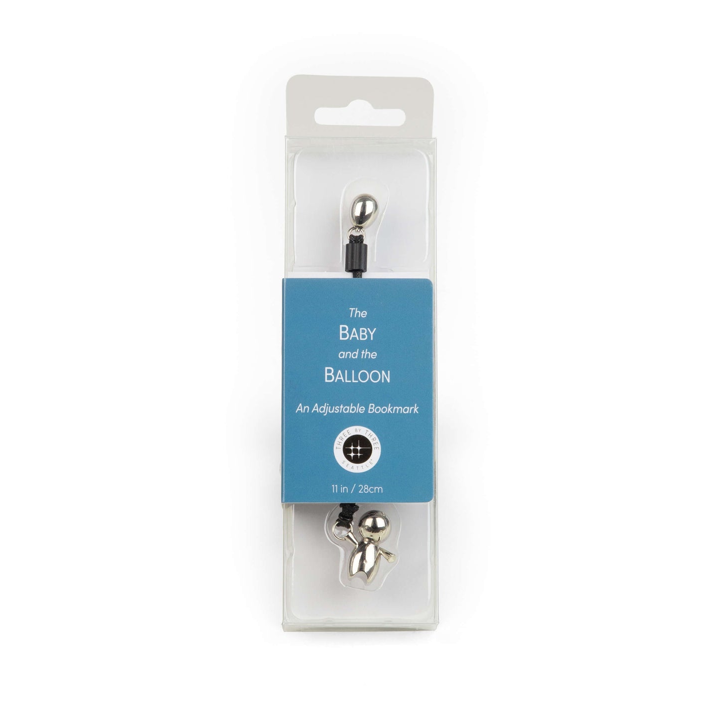 HOOG Baby and Balloon Adjustable Metal Charm Bookmark - Page Marker for Books & Journals