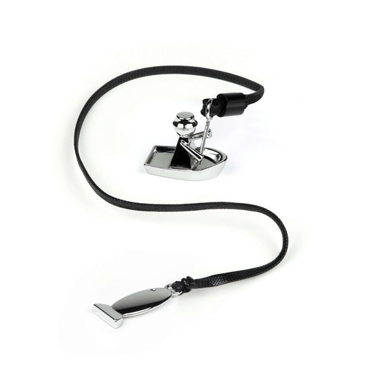 HOOG Fisherman and Fish Adjustable Metal Charm Bookmark - Page Marker for Books & Journals